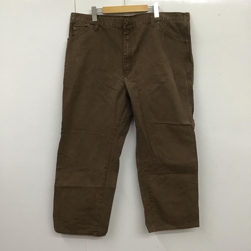ディッキーズ Dickies パンツ ワークパンツ、ペインターパンツ ED218STB 42 × 30 40インチ 無地 茶 / ブラウン /  メンズ USED 古着 中古 10109544