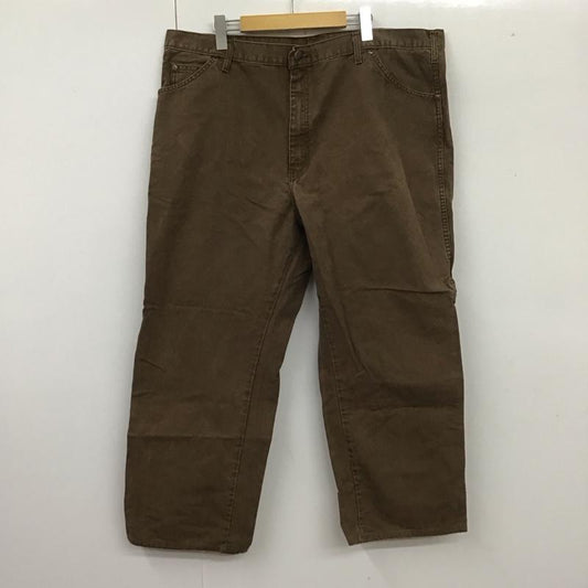 ディッキーズ Dickies パンツ ワークパンツ、ペインターパンツ ED218STB 42 × 30 40インチ 無地 茶 / ブラウン /  メンズ USED 古着 中古 10109544
