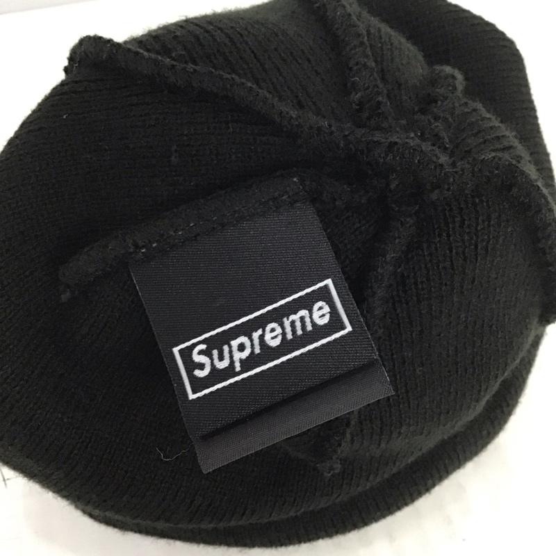 シュプリーム Supreme 帽子 ニット帽 S Logo Beanie NEW ERA ロゴ、文字 黒 / ブラック /  メンズ USED 古着 中古 10111530