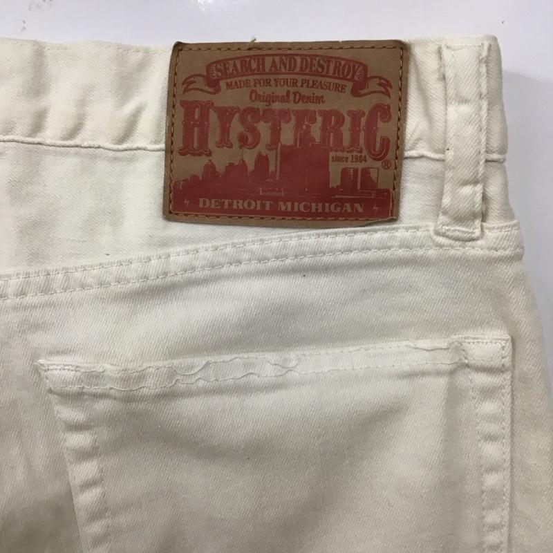 ヒステリックグラマー HYSTERIC GLAMOUR パンツ デニム、ジーンズ デニムパンツ スリムパンツ ストレッチパンツ ジーンズ 31インチ 無地 白 / ホワイト /  メンズ USED 古着 中古 10116412