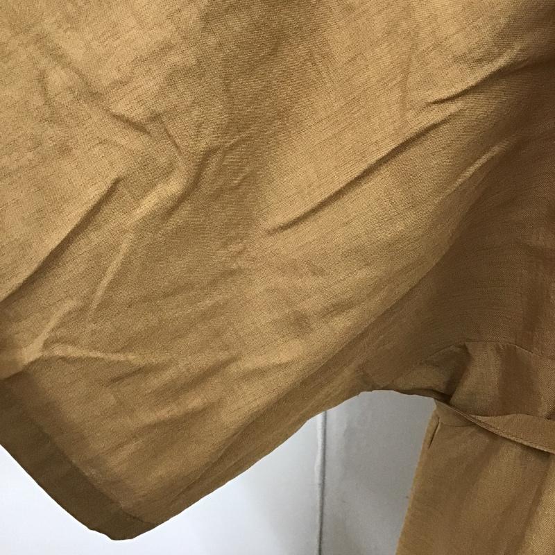 ロヴィ LOWY ワンピース ロングスカート 半袖 M 無地 茶 / ブラウン /  レディース USED 古着 中古 10105735