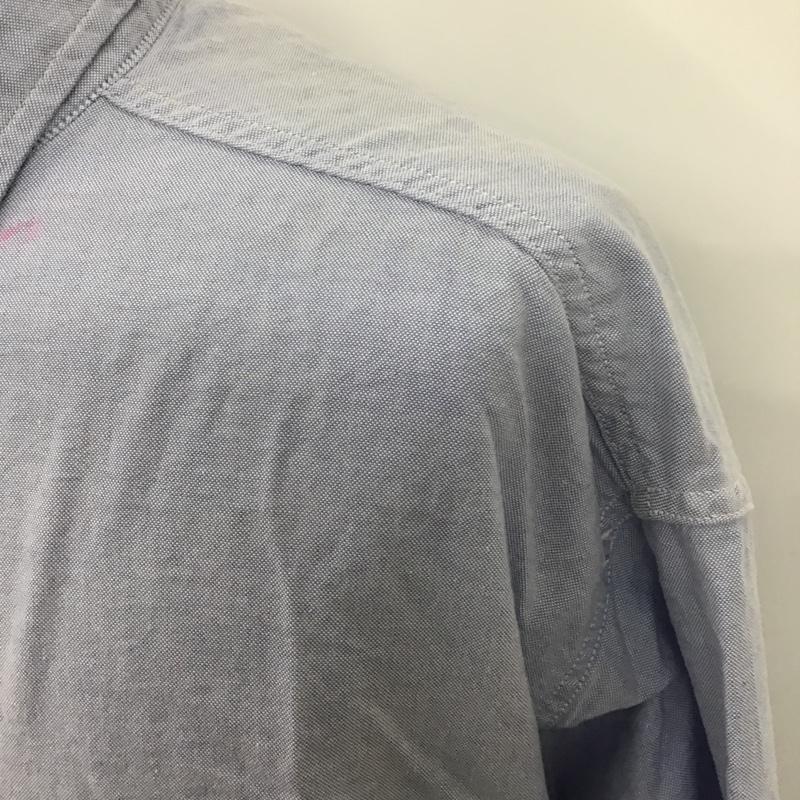 古着 USED シャツ、ブラウス 長袖 長袖シャツ カラーシャツ ダウンシャツ duckhead 90s XL ロゴ、文字 水色 / ライトブルー /  メンズ USED 古着 中古 10105545