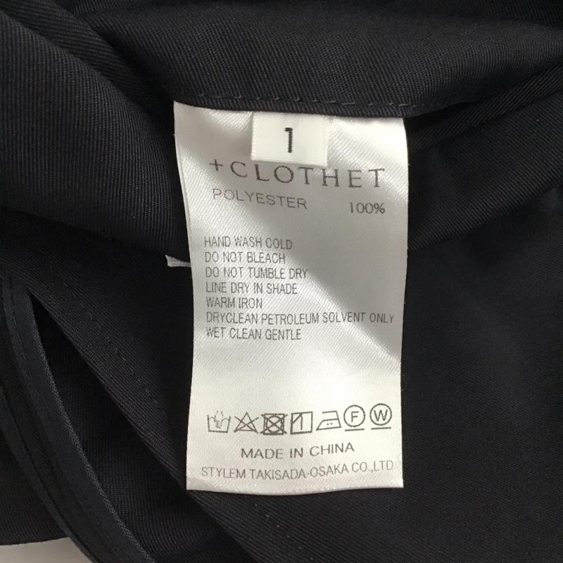 クロスクローゼット ＋CLOTHET ジャケット、上着 ジャケット、ブレザー clg-40027 More Than Cotton Tailored Jacket 1 無地 黒 / ブラック /  メンズ USED 古着 中古 10112010