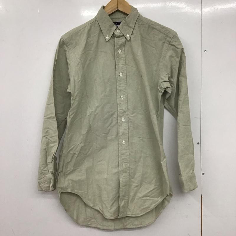 ポロバイラルフローレン Polo by RALPH LAUREN シャツ、ブラウス 長袖 長袖シャツ 無地シャツ カラーシャツ ボタンダウンシャツ ロゴ、文字 灰 / グレー /  メンズ USED 古着 中古 10148047