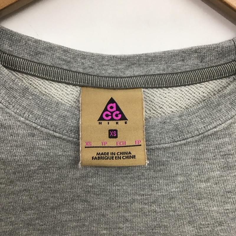 ナイキ エィシージー NIKE ACG トレーナー 長袖 ar8796-063 スウェット 長袖トレーナー XS プリント 灰 / グレー /  レディース USED 古着 中古 10148351