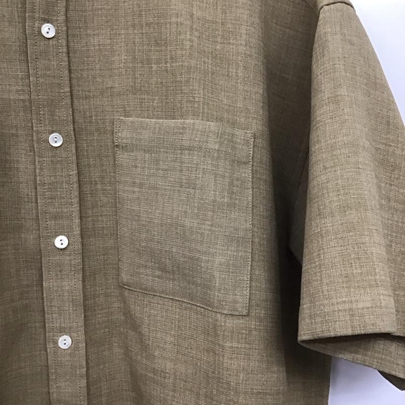 フリークスストア FREAK S STORE シャツ、ブラウス 半袖 半袖シャツ ノーカラーシャツ 前ボタン M 無地 ベージュ / ベージュ /  メンズ USED 古着 中古 10144954