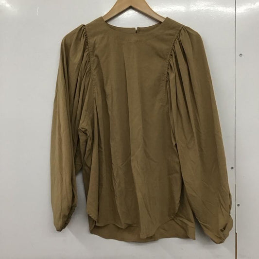 アメリカンホリック AMERICAN HOLIC カットソー 長袖 長袖カットソー シャツカットソー クルーネックシャツ パフスリーブ M 無地 ベージュ / ベージュ /  レディース USED 古着 中古 10133029