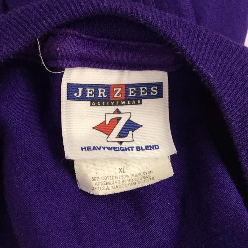 ジャージーズ JERZEES Tシャツ 半袖 XL プリント 紫 / パープル /  メンズ USED 古着 中古 10128323
