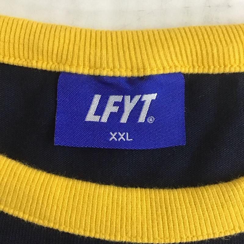 ラファイエット Lafayette Tシャツ 半袖 ls220117 MULTI STRIPED TEE LS220117 半袖 XXL ボーダー柄 X ロゴ、文字 紺 / ネイビー /  メンズ USED 古着 中古 10107852