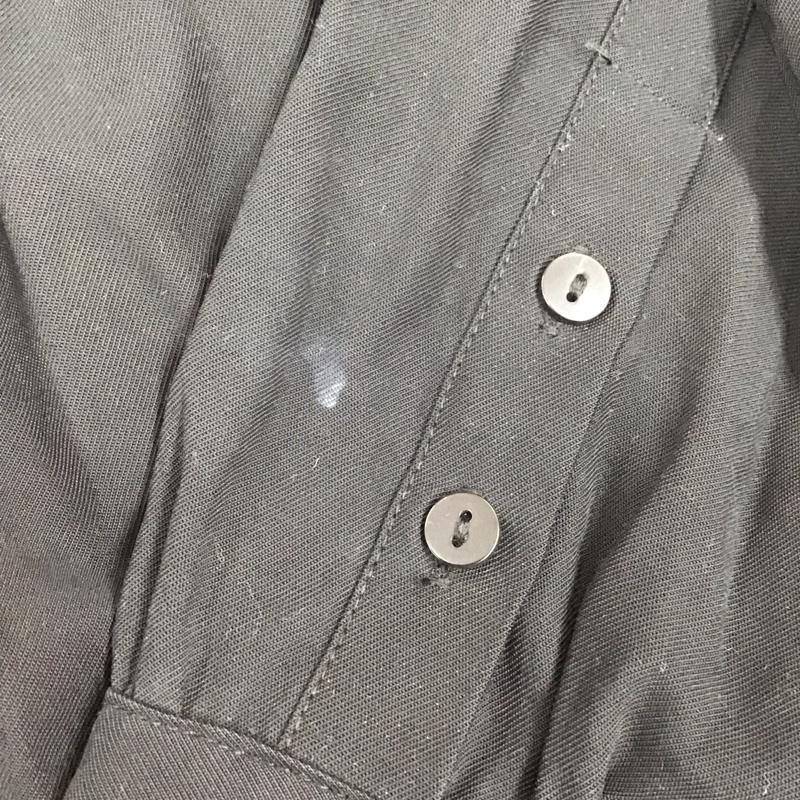ザラ ZARA ワンピース ひざ丈スカート 7901 355 800 ティアードシャツワンピ 長袖 XL 無地 黒 / ブラック /  レディース USED 古着 中古 10112461