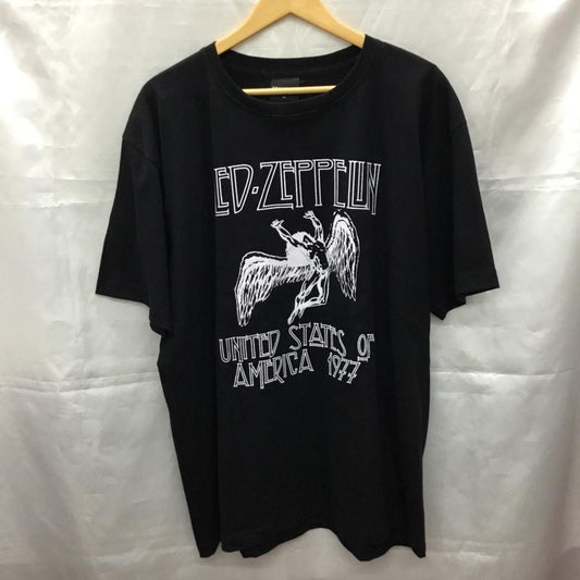 古着 USED Tシャツ 半袖 半袖カットソー プリントTシャツ クルーネックカットソー バンドTシャツ XL プリント 黒 / ブラック /  メンズ USED 古着 中古 10106904