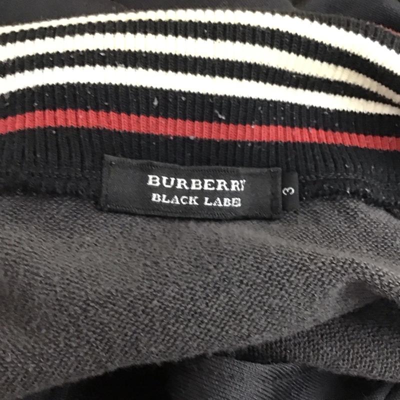 バーバリーブラックレーベル BURBERRY BLACK LABEL ジャケット、上着 ジャケット、ブレザー ジップアップジャケット ジャージ カジュアルジャケット 3 ロゴ、文字 黒 / ブラック /  メンズ USED 古着 中古 10118086