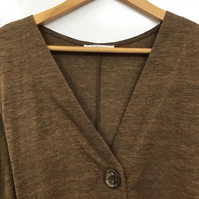 ザラ ZARA ワンピース ロングスカート M 無地 茶 / ブラウン /  レディース USED 古着 中古 10131508