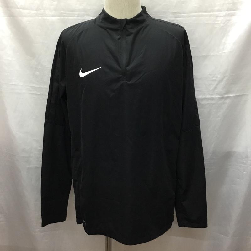 ナイキ NIKE ジャケット、上着 ジャケット、ブレザー 831583-010 SQUAD17ドリルトップINSTK ジップアップジャケット M ロゴ、文字 黒 / ブラック /  メンズ USED 古着 中古 10120257