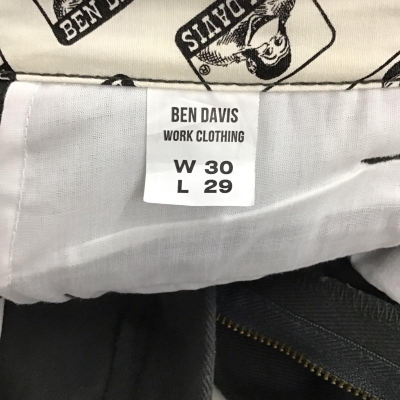 ベンデイビス BEN DAVIS パンツ ワークパンツ、ペインターパンツ ワークパンツ ワイドパンツ カジュアルパンツ 30インチ ロゴ、文字 ダークグレー / ダークグレー /  メンズ USED 古着 中古 10148150