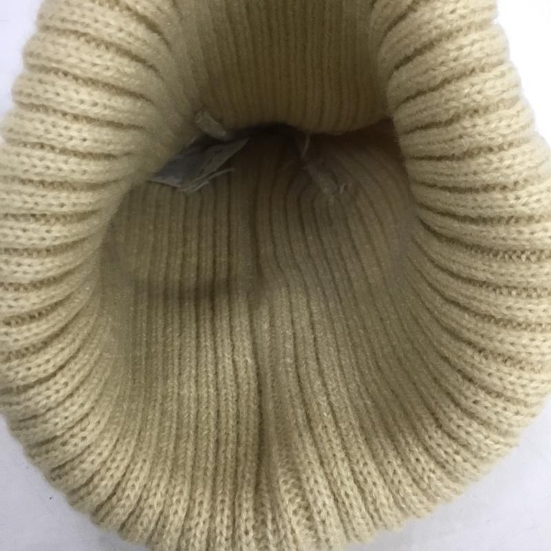 カーハート Carhartt 帽子 ニット帽 A18 リブ ロゴ、文字 ベージュ / ベージュ /  メンズ USED 古着 中古 10135653