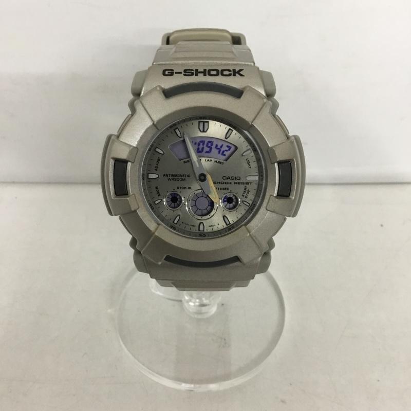ジーショック G-SHOCK 腕時計 デジタル AW-510 アナログ ロゴ、文字 銀 / シルバー /  メンズ USED 古着 中古 10129002