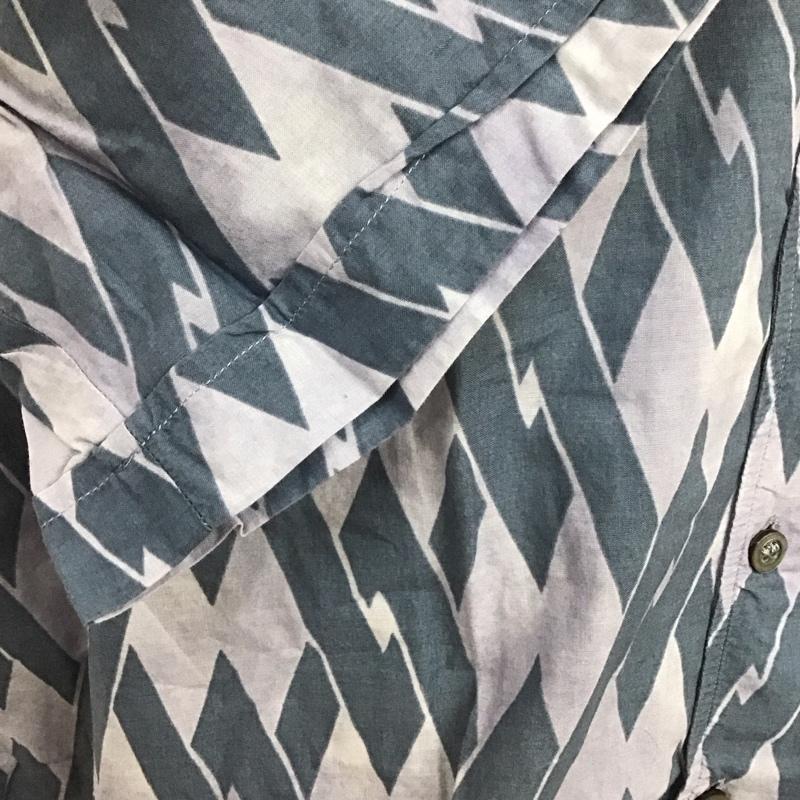 アルマーニコレッツォーニ ARMANI COLLEZIONI シャツ、ブラウス 半袖 半袖シャツ カラーシャツ 半袖カットソー プリントシャツ XXL 総柄 紺 / ネイビー / X 紫 / パープル /  メンズ USED 古着 中古 10107472