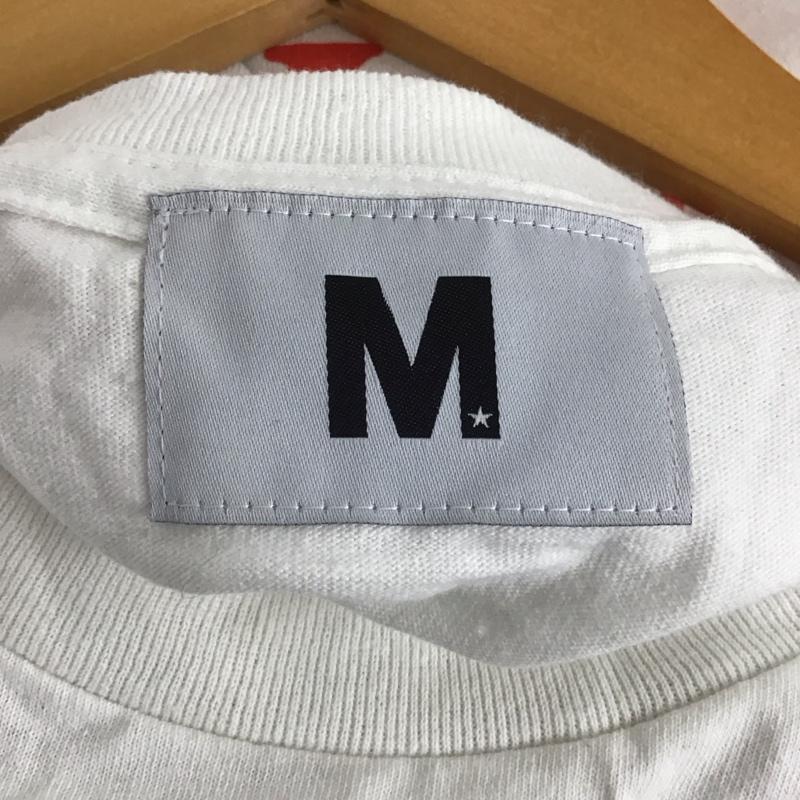 エム M Tシャツ 半袖 XL プリント X ロゴ、文字 白 / ホワイト /  メンズ USED 古着 中古 10138215