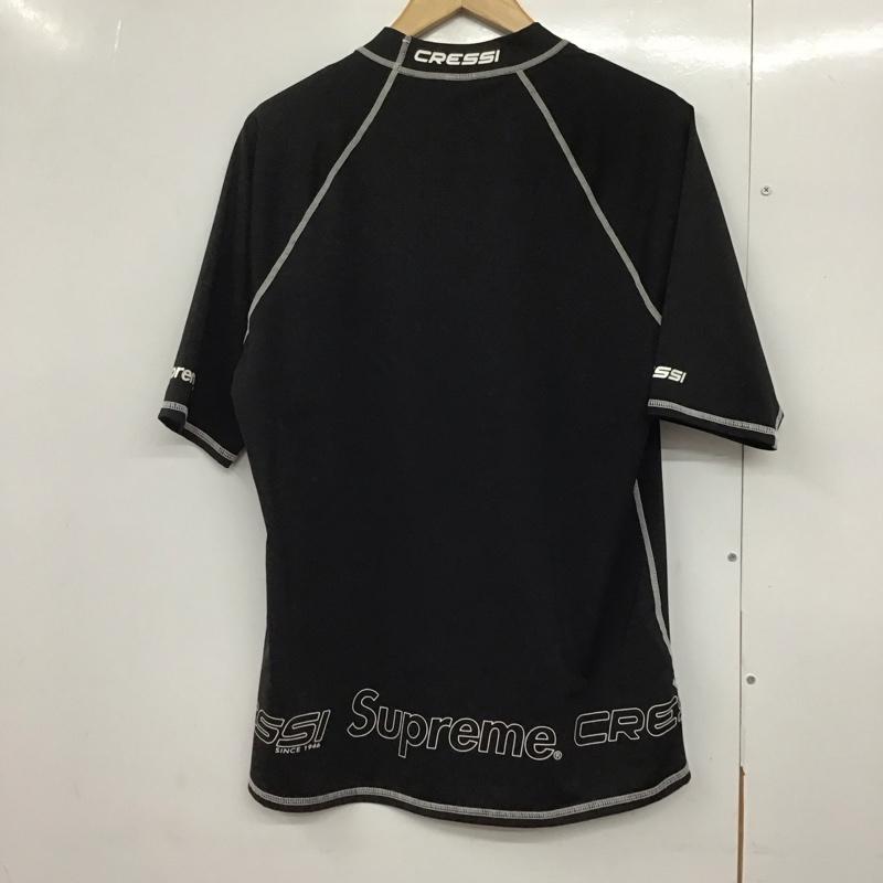シュプリーム Supreme カットソー 半袖 21ss CressiRashGuardblack アンダーウェア M ロゴ、文字 黒 / ブラック /  メンズ USED 古着 中古 10143119