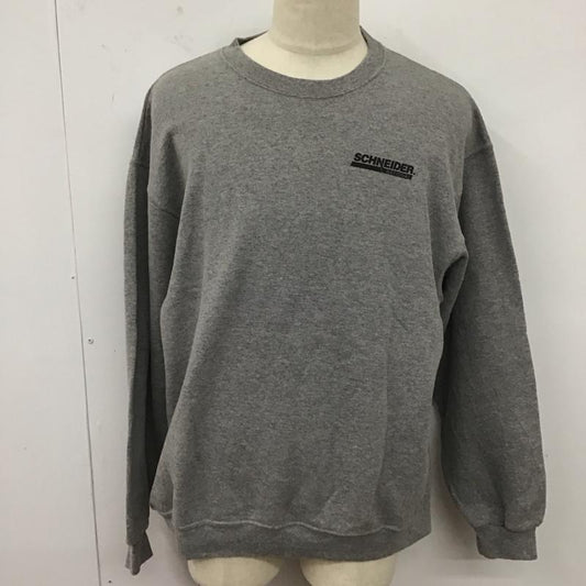 古着 USED トレーナー 長袖 長袖トレーナー スウェット クルーネック リブスウェットカットソー 古着 ロゴ、文字 灰 / グレー /  メンズ USED 古着 中古 10124708