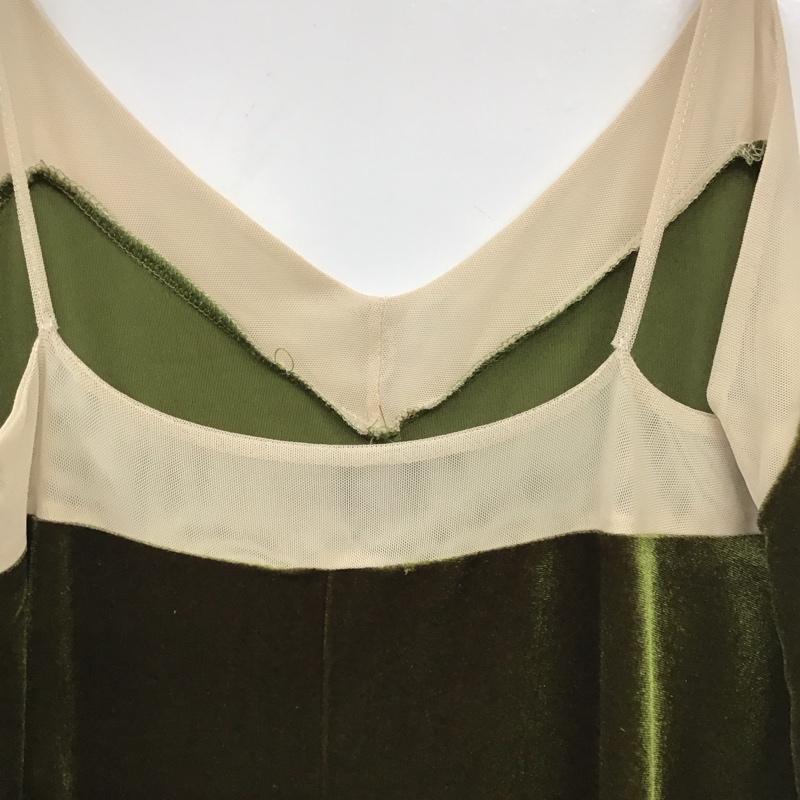 ザラ ZARA ワンピース ロングスカート S 無地 カーキ / カーキ /  レディース USED 古着 中古 10130369
