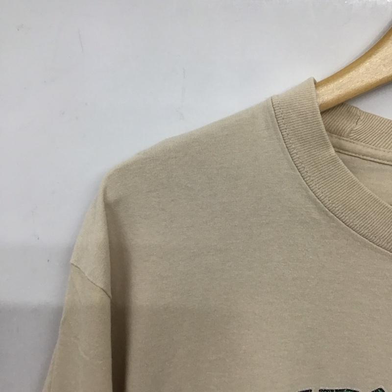 スラッシャー THRASHER カットソー 長袖 長袖カットソー プリントカットソー クルーネック L ロゴ、文字 ベージュ / ベージュ /  メンズ USED 古着 中古 10137164
