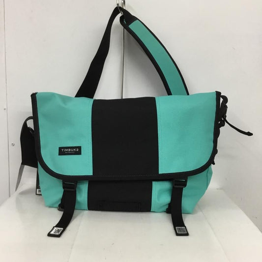 ティンバックツー TIMBUK2 メッセンジャーバッグ メッセンジャーバッグ 1108-4-1340 ショルダーバッグ クラシックメッセンジャー タグ付き ロゴ、文字 水色 / ライトブルー / X 黒 / ブラック /  メンズ USED 古着 中古 10131896