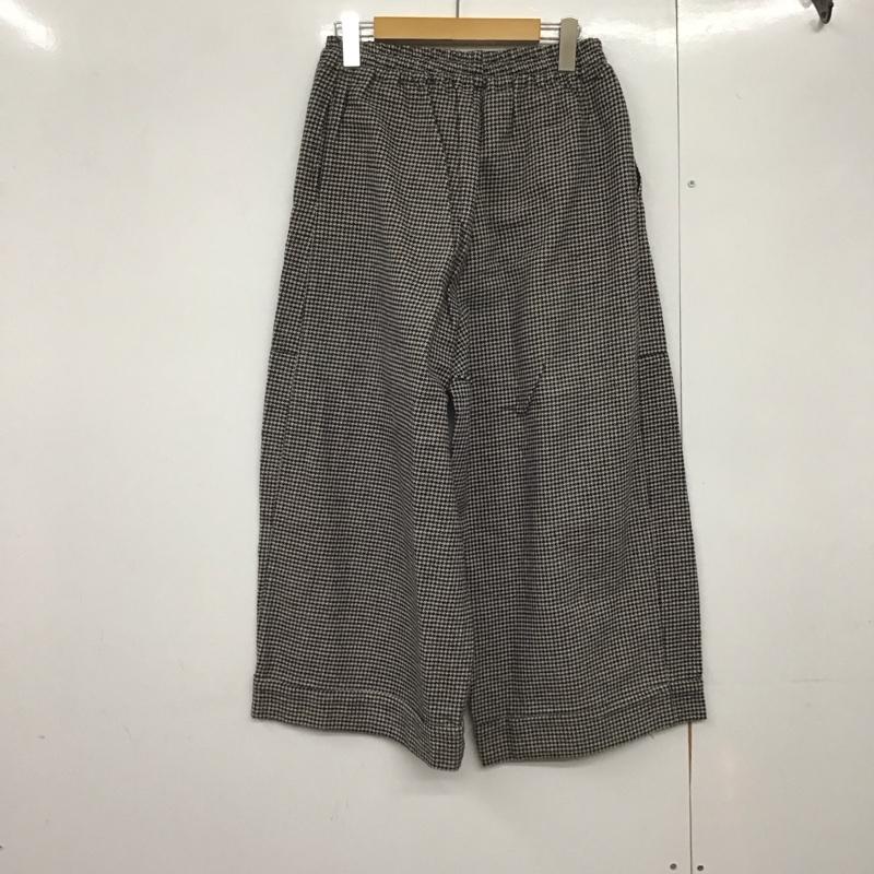 ニコアンド niko and... パンツ ワークパンツ、ペインターパンツ ワイドパンツ カジュアルパンツ ワークパンツ 3 総柄 白 / ホワイト / X 黒 / ブラック /  レディース USED 古着 中古 10143785
