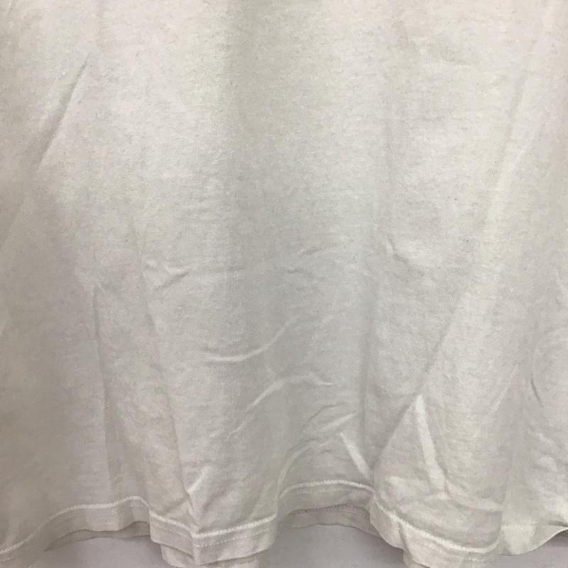 トミー ジーンズ TOMMY JEANS Tシャツ 半袖 半袖カットソー プリントTシャツ クルーネックカットソー L ロゴ、文字 アイボリー / アイボリー /  メンズ USED 古着 中古 10148996