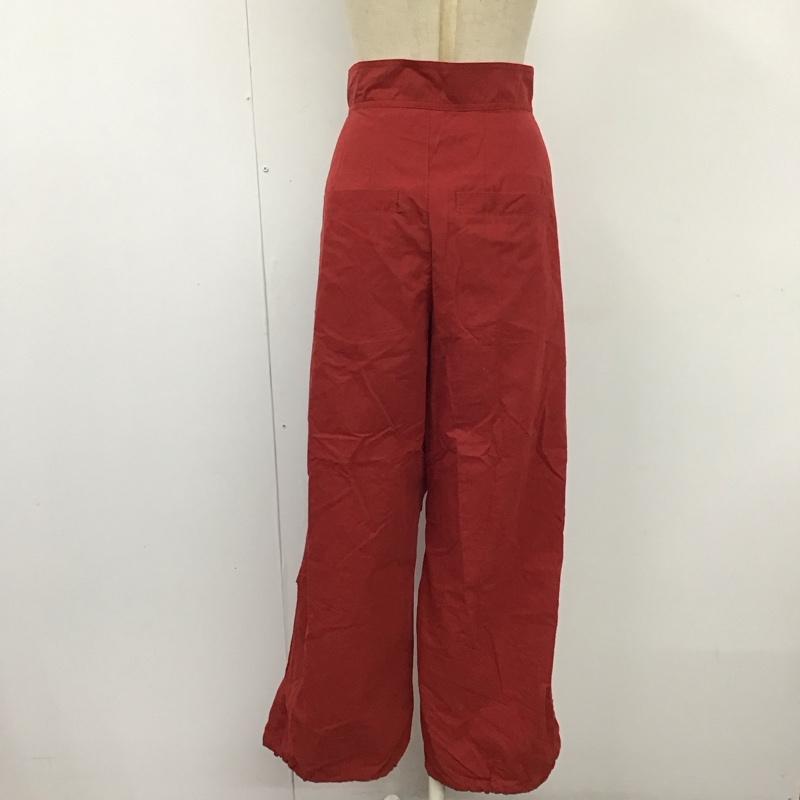 マウジー MOUSSY ボトムス ボトムス 010FSK30-1400 DRAWSTRING TUCK PANTS タックパンツ 1 無地 赤 / レッド /  レディース USED 古着 中古 10120871