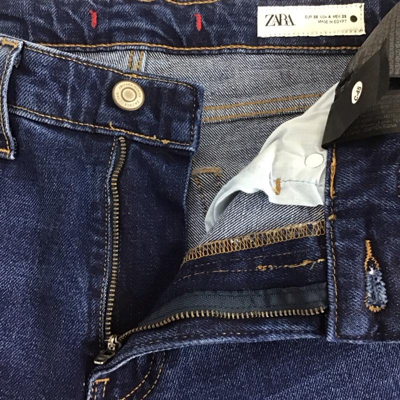 ザラ ZARA パンツ デニム、ジーンズ デニムパンツ スリムパンツ カジュアルパンツ ストレッチパンツ 36 無地 インディゴ / インディゴ /  レディース USED 古着 中古 10133051