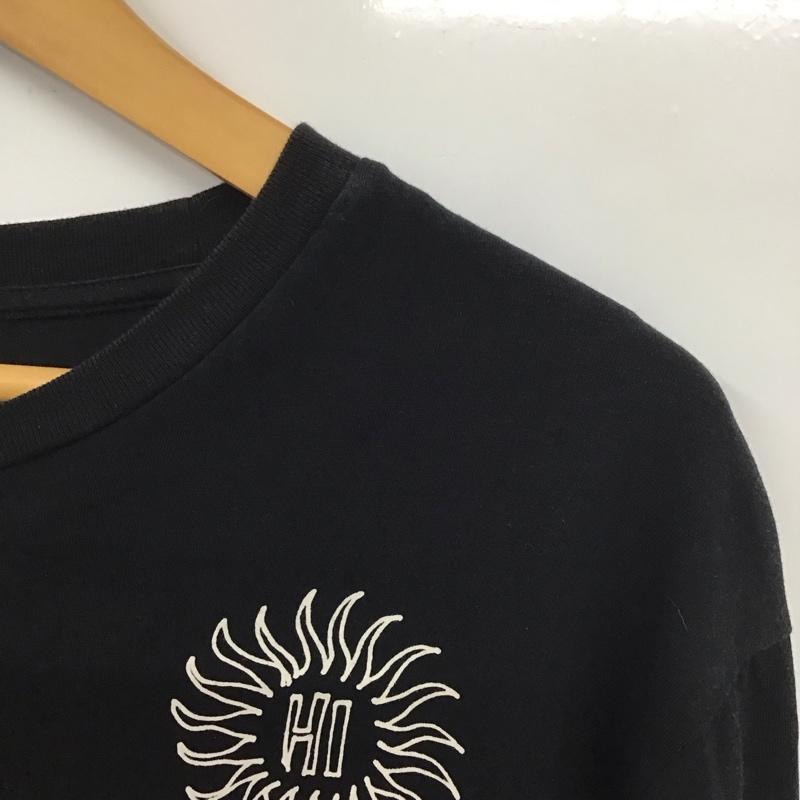 ディーゼル DIESEL カットソー 長袖 長袖カットソー プリントカットソー クルーネック L プリント 黒 / ブラック /  メンズ USED 古着 中古 10132370