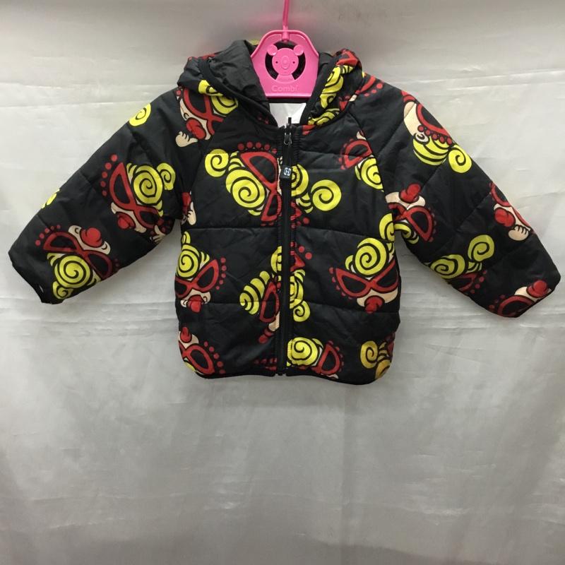 ヒステリック ミニ HYSTERIC MINI ジャケット、上着 ジャケット、ブレザー 17306102 中綿ジャケット リバーシブル キッズ 80cm 総柄 黒 / ブラック /  ガールズ USED 古着 中古 10118371