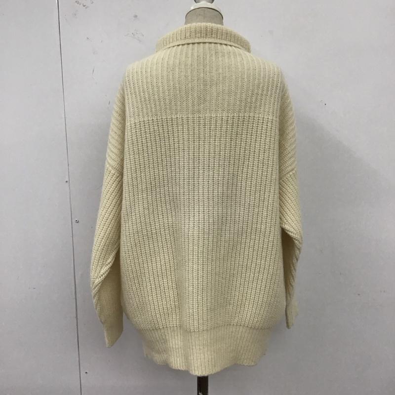 マカフィー MACPHEE ニット、セーター 長袖 1 無地 白 / ホワイト /  レディース USED 古着 中古 10121723