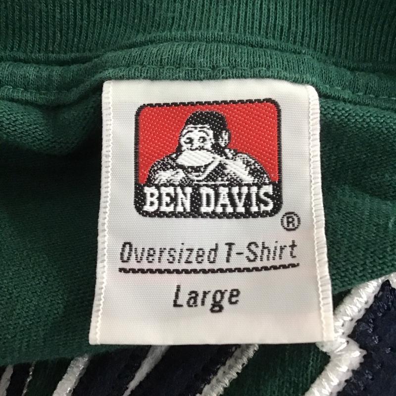 ベンデイビス BEN DAVIS Tシャツ 半袖 C-2580027 CollegeLogoUHS/STee ビッグシルエットオーバーサイズ プリントTシャツ L ロゴ、文字 緑 / グリーン /  メンズ USED 古着 中古 10110734