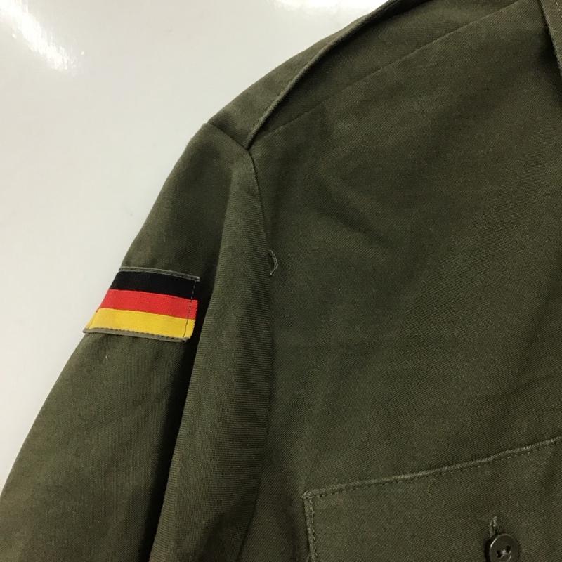 ミリタリー ミリタリー シャツ、ブラウス 半袖 ミリタリーシャツ 半袖シャツ カラーシャツ 無地 カーキ / カーキ /  メンズ USED 古着 中古 10135882