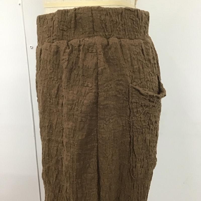 ローリーズファーム LOWRYS FARM ボトムス ボトムス LF522002SB イージーパンツ FREE 無地 茶 / ブラウン /  レディース USED 古着 中古 10108080