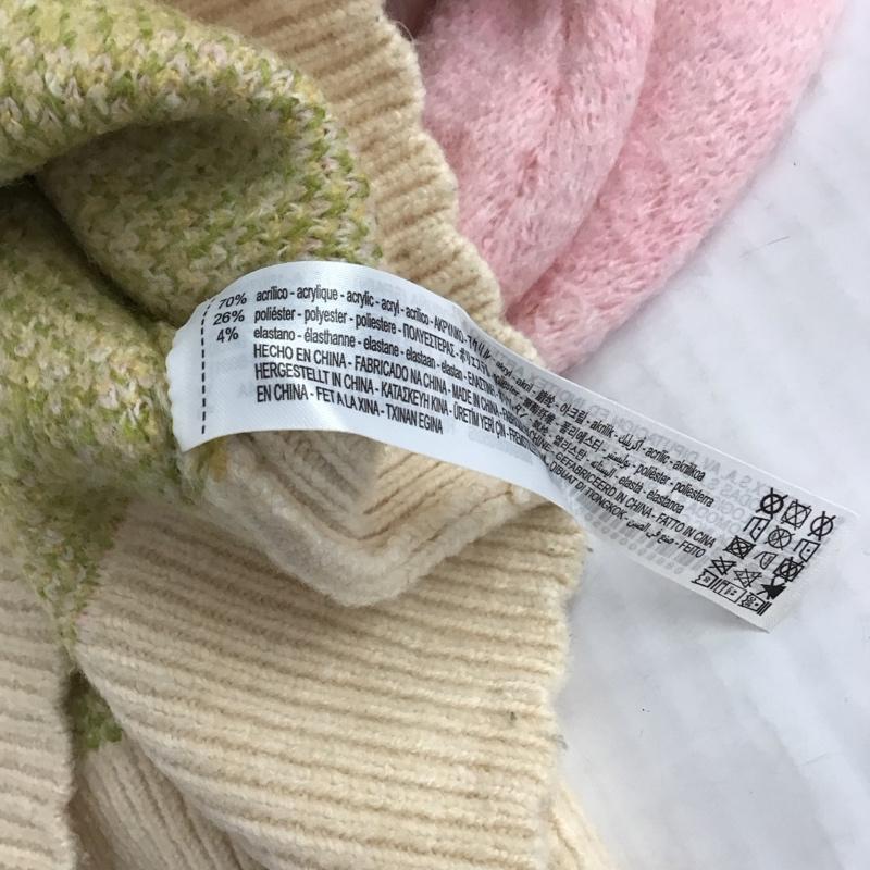 ザラ ZARA カーディガン 半袖 8689 008 050 フラワージャカードニット パフスリーブ S  マルチカラー / マルチカラー /  レディース USED 古着 中古 10121571