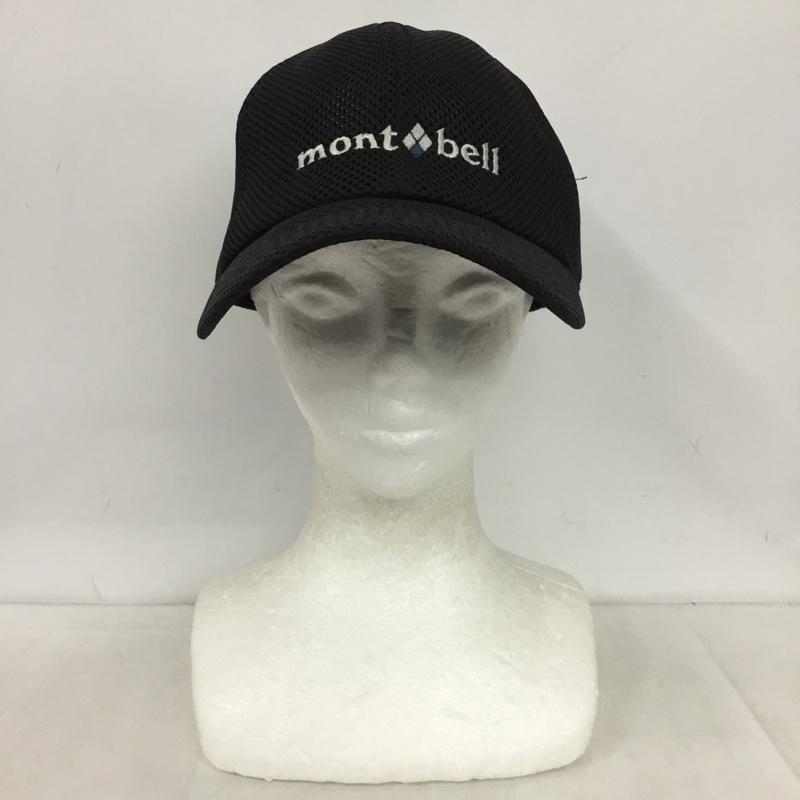 モンベル mont-bell 帽子 キャップ 1118192 3Dメッシュキャップ ロゴ、文字 黒 / ブラック /  メンズ USED 古着 中古 10150011