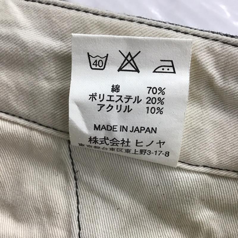 バーガスプラス BURGUS PLUS パンツ ワークパンツ、ペインターパンツ ワイドパンツ カジュアルパンツ チノパン ストレッチ 31インチ ストライプ 灰 / グレー /  メンズ USED 古着 中古 10147061