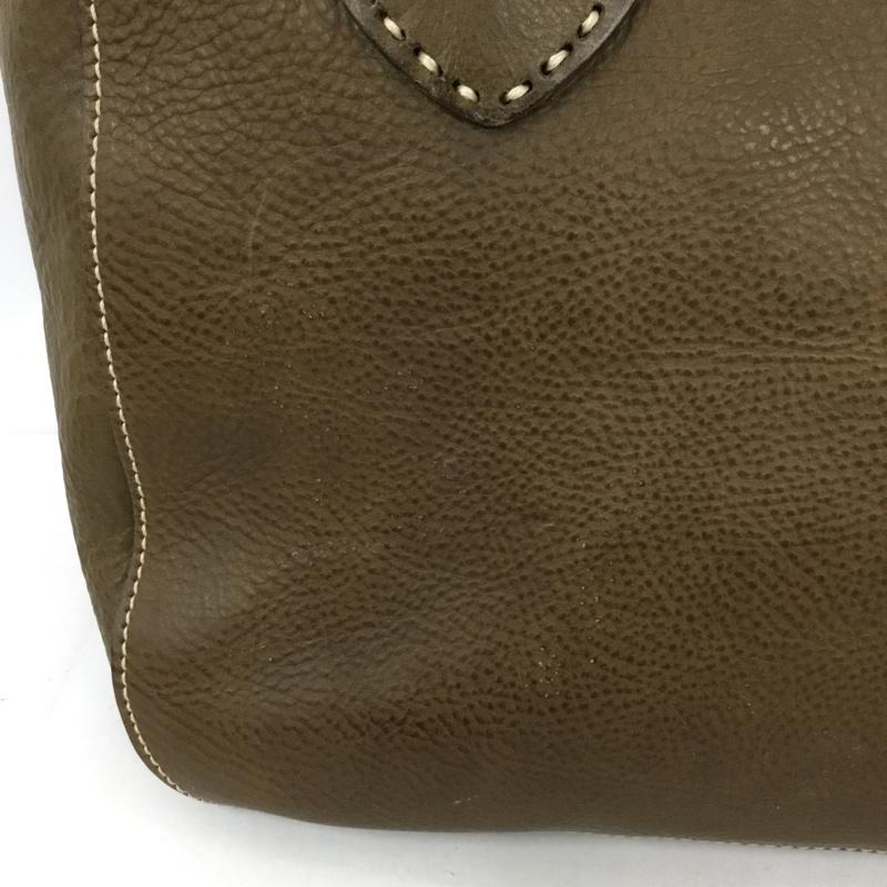 ゲンテン genten トートバッグ トートバッグ レザー ロゴ、文字 茶 / ブラウン /  レディース USED 古着 中古 10131234