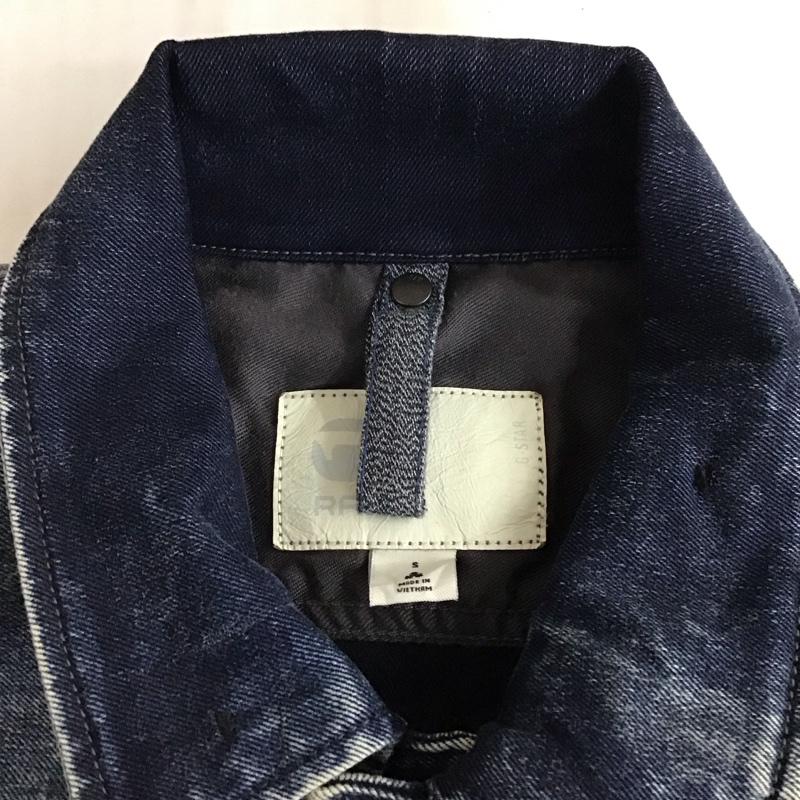 ジースターロゥ G-STAR RAW ジャケット、上着 ジャケット、ブレザー 3301 3D Slim Jacket デニムジャケット S 無地 インディゴ / インディゴ /  メンズ USED 古着 中古 10121336
