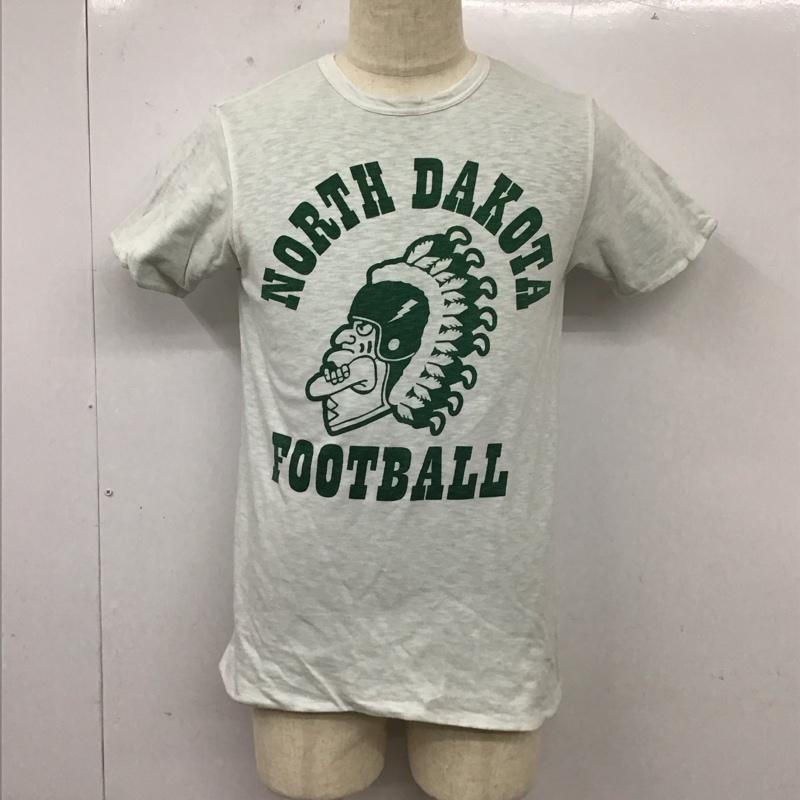 チャンピオン Champion Tシャツ 半袖 半袖カットソー プリントTシャツ クルーネックカットソー リバーシブル S プリント 白 / ホワイト / X 緑 / グリーン /  メンズ USED 古着 中古 10112821