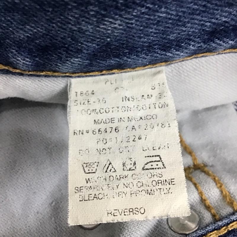 トミー ジーンズ TOMMY JEANS パンツ デニム、ジーンズ デニムパンツ ストレートパンツ ワイドパンツ カジュアルパンツ 36 ロゴ、文字 インディゴ / インディゴ /  メンズ USED 古着 中古 10107530