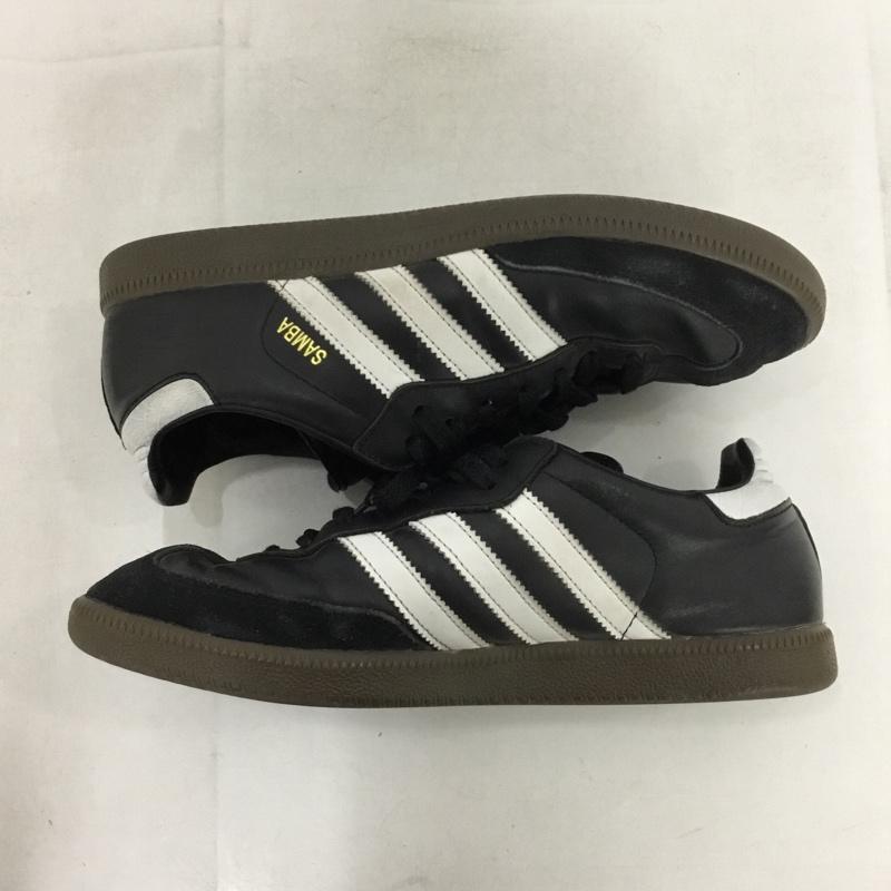 アディダス adidas スニーカー スニーカー 019000 Samba Leather サンバ レザー 26cm 26.0cm ロゴ、文字 黒 / ブラック / X 白 / ホワイト /  メンズ USED 古着 中古 10147713