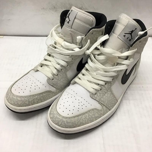 ナイキ NIKE スニーカー スニーカー 839115-106 AIR JORDAN 1 RETRO HIGH 27.5cm 27.5cm ロゴ、文字 白 / ホワイト / X 黒 / ブラック / X 灰 / グレー /  メンズ USED 古着 中古 10114265