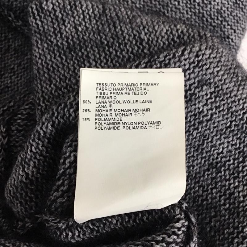 エムエムシックス MM6 ワンピース ひざ丈スカート S32CT0329 ニットワンピース 長袖 XS 無地 黒 / ブラック /  レディース USED 古着 中古 10120063