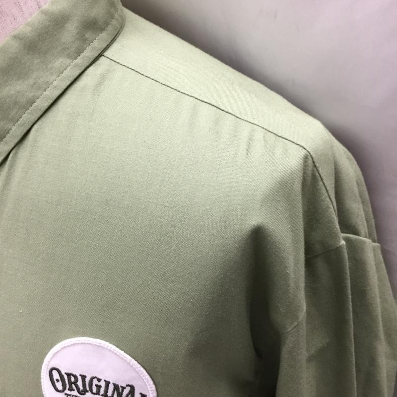 テンダーロイン TENDERLOIN シャツ、ブラウス 長袖 長袖シャツ カラーシャツ ポケットシャツ 長袖カットソー ミリタリーシャツ L ロゴ、文字 カーキ / カーキ /  メンズ USED 古着 中古 10114888