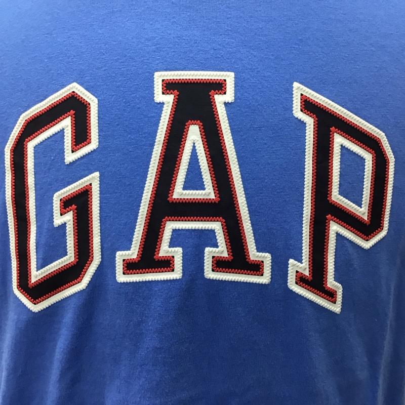 ギャップ GAP Tシャツ 半袖 JAC BAS ARCH T クルーネック S ロゴ、文字 青 / ブルー /  メンズ USED 古着 中古 10115555